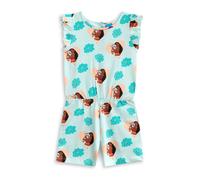 Disney Moana Verde Multi Character AOP Tutina corta senza maniche Ragazze