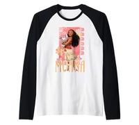 Disney Moana with Pua The Pig Island Vibes Portrait Maglia con Maniche Raglan