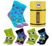 Disney Monsters Inc Calzini Bambini e Adolescente, Pacco da 5 Morbido Calzini Divertenti, Idea Regalo Ragazzo (Multicolore, 35-39 EU)