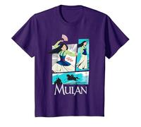 Disney Mulan Action Panels Maglietta, Bambini, Viola, 12 anni