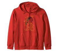 Disney Mulan Mushu Breezy Illustration Felpa con Cappuccio