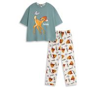 Disney Multicolore Bambi Pigiama a maniche corte a gamba lunga Donne