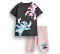 Disney Multicolore Stitch Character Set T-shirt e pantaloncini Ragazze