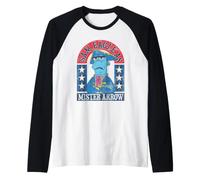 Disney Muppet Treasure Island Sam Eagle as Mister Arrow Maglia con Maniche Raglan