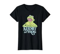 Disney Muppets Kermit The Frog Vintage Maglietta, Donna, Nero, XL