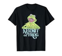 Disney Muppets Kermit The Frog Vintage Maglietta, Uomo, Nero, 3XL