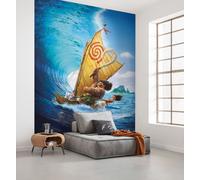 Carta da Parati Murale 198x279cm Blu Fotomurale Interno Disney Moana Ride' Onda