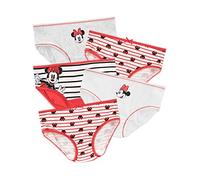 Disney Mutandine Confezione da 5 Minnie Mouse Rosso 2-3 Anni