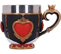 Nemesis Now Pinkys Up-Tazza Queen of Hearts da 11 cm, Resina, Nero