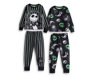 Disney Nero NMBC Confezione multipla da 2 pigiami a maniche lunghe a gamba lunga