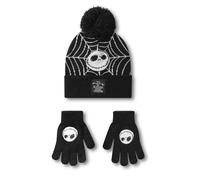 Disney Nero The Nightmare Before Christmas Set berretto e guanti Unisex Bambini
