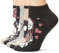 Disney Nightmare Before Christmas 5 Pack No Show Socks calzino casual Donna (Pacco da 5)