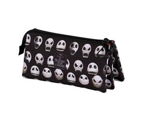 Disney Nightmare Before Christmas Face-Astuccio Triplo, Nero, 23 x 11 cm, Capacità 1 L