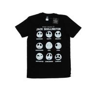 Disney Nightmare Before Christmas Many Faces Of Jack Maglietta Uomo (BI43746)
