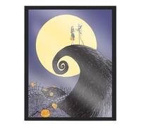 Disney Nightmare Before Christmas Spirale Hill 20.3x25.4cm Incorniciato MDF Muro