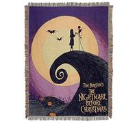 Disney Nightmare Before Christmas, Woven Tapestry Throw Blanket, 48" x 60" Coperta, Poliestere, Poster Linework