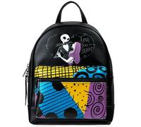 Disney Nightmare Before Christmas Zaino Donna Ragazze Adolescenti, Mini Zaino da Viaggio, Borsa Moda con Doppio Cinturino(Nero/Multicolore)