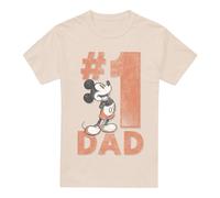 Disney Number 1 Dad Maglietta Topolino Uomo (TV5050)
