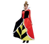 Disney Official Classic Red Queen of Hearts Costume Adults, Alice In Wonderland