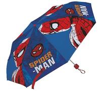 Disney Ombrello Mini per Bambini, 52 cm, 8 Stecche, Compatto e Portatile - Con Custodia (Spiderman)