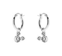 Disney Orecchini a cerchio in argento con Topolino in argento e zirconia cubica per ragazze