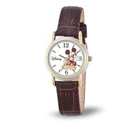 Disney Orologio Analogico al Quarzo Giapponese Donna con Cinturino in Pelle NEW000551