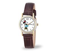 Disney Orologio Analogico al Quarzo Giapponese Donna con Cinturino in Pelle NEW000552