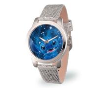 Disney Orologio analogico al quarzo sportivo casual per adulti, Argento, Paillettes Argento, Stitch