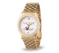 Disney Mickey Mouse Adult Round Glitz Analog Quartz Bracelet Watch