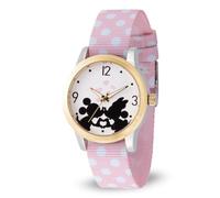 Disney Women's Mickey Analog-Quartz Watch with Nylon Strap, Pink, 18 (Model: WDS000676)