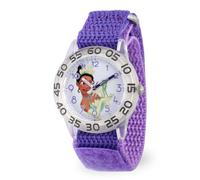 Disney Girl's 'Tiana' Quartz Plastic and Nylon Watch, Color:Purple (Model: W002977)