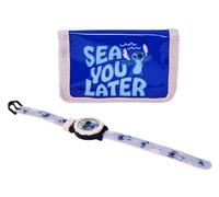 Disney Orologio da Polso Digitale Stitch con Cinturino Regolabile e Portafoglio Abbinato