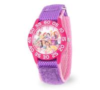 Disney Orologio da principessa per ragazze, orologio da principessa per bambini con lunetta bianca e cinturino in nylon reversibile, perfetto per ragazze dai 4 ai 7 anni, orologi per bambini, orologio