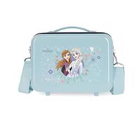 Disney Frozen Possiedi il tuo destino Borsa da toilette adattabile con tracolla blu 29x21x15 cm ABS rigido 9,14 l 0,6 kg
