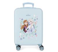 Valigia da cabina Disney Frozen Possiedi il tuo destino Blu 38x55x20 cm ABS rigido Chiusura a combinazione laterale 32L 2 kg 4 Doppie ruote Bagaglio a mano