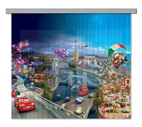Disney Paio Di Tende Bambini Camera Auto 180x160cm Vivaio Baby Boy Decorazione
