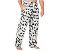 Disney Pantaloni Pigiama Uomo Adolescenti Morbido Confortevole Pantaloni Cotone con Tasche Abbigliamento da Casa Idee Regalo (XL, Bianco/Nero Jack)