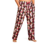 Disney Pantaloni Pigiama Uomo Adolescenti Morbido Confortevole Pantaloni Cotone con Tasche Abbigliamento da Casa Idee Regalo (L, Rosso Grumpy)