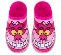 Disney Pantofole a forma di gatto del Cheshire, per donne, adolescenti, ragazze, pantofole da casa foderate calde, Multi, 36 EU
