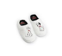 Disney Pantofole bianche da donna de La carica dei 101 | Calzature morbide per il relax da interno | Comode con personaggi iconici | Perfette per rilassarsi a casa