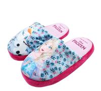 Disney Pantofole da bambina Frozen, comode pantofole Elsa e Anna, ideali per l'inverno e la casa, Rosa, 30