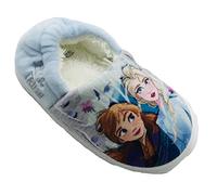 Disney Pantofole Frozen, con Elsa e Anna, azzurro, taglia 36-44, Azzurro, 31 EU