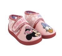 Disney Pantofole per bambini, Frozen Elsa, Minnie Mouse, Stitch, con velcro, suola comoda, per ragazze, Minnie, 28 EU