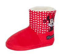 Disney Pantofole per bambini Minnie Mouse pantofole per ragazze pantofole foderate in pile caldo stivaletti scarpe da casa, Multi, 27 EU