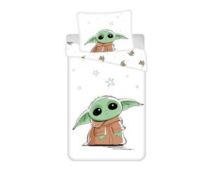 Disney - Parure da letto in cotone Star Wars: bambino Yoda, 140 x 200 cm