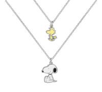 Disney - Peanuts Snoopy and Woodstock 2 Pc Necklace NUOVO