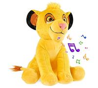 Disney Peluche Neonato Dumbo Simba Re Leone Stitch Peluche 28 cm Pupazzo Parlante Giocattoli Bambino 1 Anno + (Giallo Simba)