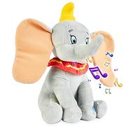 Disney Peluche Neonato Dumbo Stitch Pupazzo Parlante Giocattoli Bambino 1 Anno + (Grigio Dumbo)