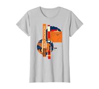 Disney Percy Jackson and Pegasus Greek Vase Style Maglietta, Donna, Argento, 3XL