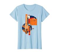 Disney Percy Jackson and Pegasus Greek Vase Style Maglietta, Donna, Celeste, XL